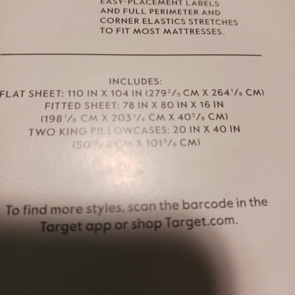 Threshold performance king sheet set - Picture 5 of 5